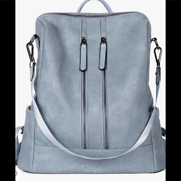 - Backpack Purse Leather Detachable Ladies Shoulder - Picture 2 of 6